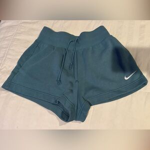Nike Teal Casual Shorts with Drawstring